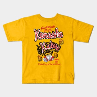 Kenosha Kickers the Polka King Kids T-Shirt